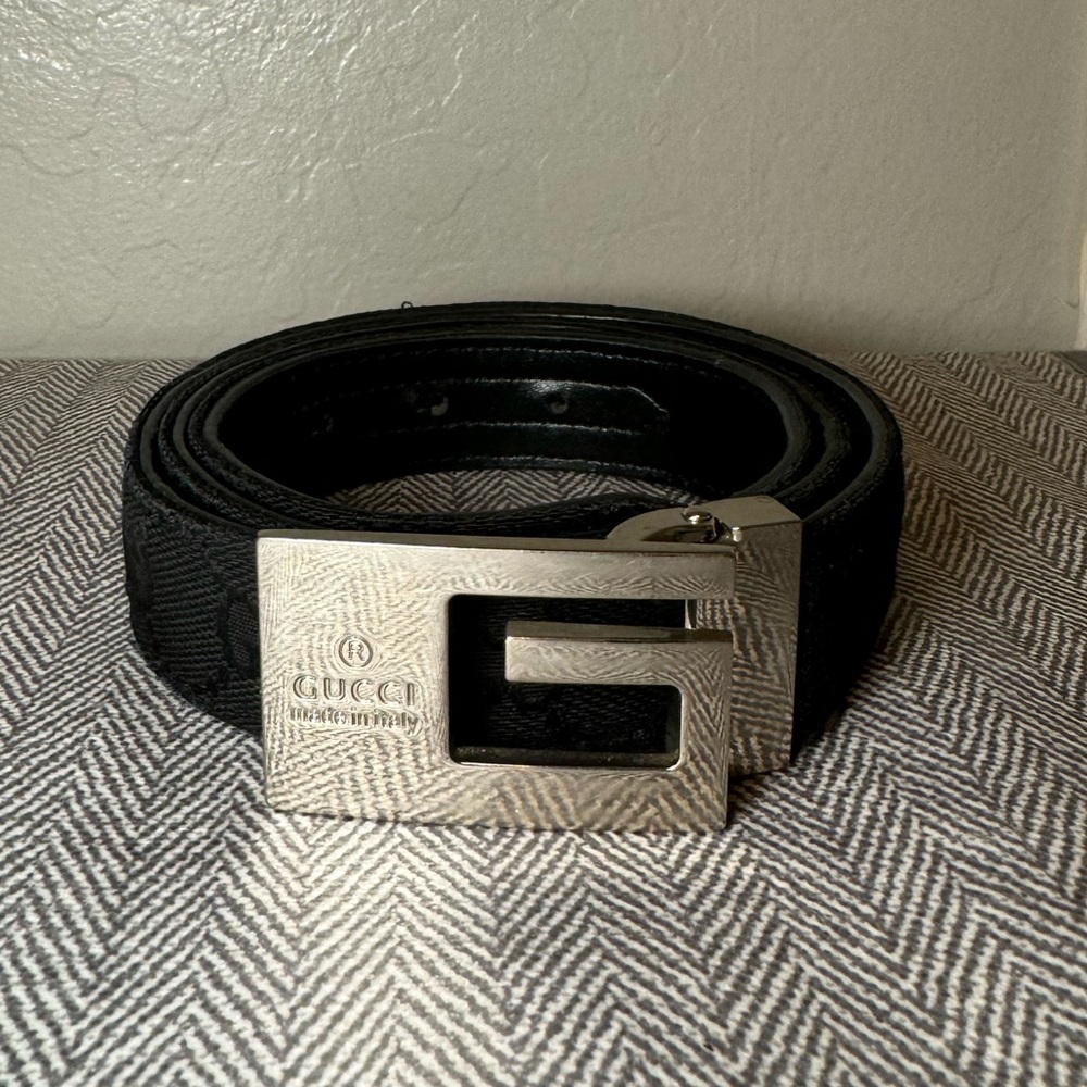 GG Monogram Black Belt